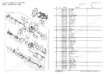 yanmar-sv100-2a-excavator-crawler-back-hoe-parts-catalog-0ck50-m00650en-hydraulic-parts-101.webp Yanmar SV100-2A hydraulic pump exploded view diagram and parts list with component reference numbers.