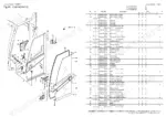 yanmar-sv100-2b-excavator-crawler-back-hoe-parts-catalog-0cs10-m59900en-cab-parts-103.webp Yanmar SV100-2B exploded view parts diagram and list for cabin door assembly, including glass, hinges, and lock components.