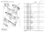 yanmar-sv100-crawler-back-hoe-excavator-parts-catalog-0cs10-m45602en-hydraulic-parts-64.webp Yanmar SV100, 4TNV98T-SBV exploded view of hydraulic oil pump and joint components with parts list table.