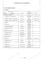yanmar-sv100-excavator-service-manual-torque-56.webp Yanmar SV100 service manual table listing tightening torque specifications for engine and electrical equipment components.