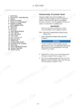 yanmar-sv26-excavator-service-manual-mmb17enma00101-procedures-94.webp Yanmar SV26 engine cylinder head disassembly procedure, parts list, and valve train component removal instructions.