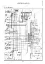 yanmar-sv26-excavator-service-manual-mmb17enma00101-wiring-43.webp Yanmar SV26 technical data wiring diagram showing fuse box, LCD monitor, starter, and electrical components.