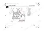 yanmar-sv85-2pb-excavator-service-manual-exploded-view-74.webp Yanmar SV85 2PB engine lubricating oil system diagram with numbered component legend for oil pump, filter, and cooler.