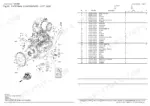 yanmar-t210-1-compact-track-loader-parts-catalog-0ck50-m00120en-engine-parts-38-1.webp Yanmar T210-1, T210 engine left side external components exploded view diagram and parts list with dipstick and flywheel