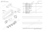 yanmar-t210-compact-track-loader-parts-catalog-0cs10-m57000en-drivetrain-parts-46.webp Yanmar T210 track assembly exploded view showing tension cylinders, drive motor, idler, bogie wheels, and parts list.