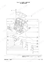 yanmar-tb138fr-3tnv88-xtbz-engine-parts-catalog-yoof2161-engine-parts-4.webp Yanmar TB138FR, 3TNV88-XTBZ exploded view of cylinder block, main bearings, and head gasket components.