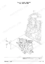 yanmar-tb138fr-3tnv88-xtbz-engine-parts-catalog-yoof2161-fuel-parts-26.webp Yanmar TB138FR, 3TNV88-XTBZ exploded view of fuel injection pump assembly and engine block mounting components.