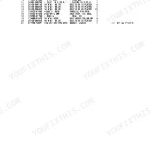 Yanmar 4TNV88-QTB (TB145) parts list for flywheel housing and oil sump components.