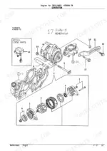yanmar-tb75-80fr-to-4tnv98-wtb-engine-parts-catalog-page-38.webp Yanmar 4TNE98-TB exploded view of generator.