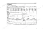 Yanmar TF series engine specifications table for models TF50 through TF160-H, including displacement, dimensions, and weight.