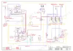 yanmar-v100-wheel-loader-service-manual-hydraulic-373.webp Yanmar V100 standard hydraulic circuit diagram showing pump, valve bank, steering unit, and travel drive components.