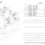 Yanmar V3-5, V4-5, V4-5A, V4-5B, 3TNE84-EKAH, 3TNE84T-EKAH, 3TNV84T-XKAH engine mount exploded view and parts list table.