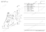 yanmar-v4-6-br-wheel-loader-parts-catalog-0ck50-m00410en-chassis-parts-44.webp Yanmar V4-6(BR), V4-6 (BR) exploded view of front frame assembly with parts list including bolts, pins, and thrust plates.