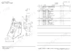 yanmar-v4-6-wheel-loader-parts-catalog-0cs10-m53402en-chassis-parts-50.webp Yanmar V4-6 front frame exploded view diagram and parts list including pins, bolts, washers, and thrust collars.