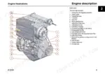 yanmar-v65-wheel-loader-service-manual-exploded-view-69.webp Yanmar V65 D 2011 L03 i engine illustration with numbered components including cooling fan, oil filter, and fuel pump.