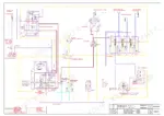 yanmar-v65-wheel-loader-service-manual-hydraulic-403.webp Yanmar V65 hydraulic circuit diagram showing pump, valve bank, steering unit, and travel drive system components.