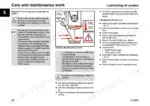 yanmar-v65-wheel-loader-service-manual-procedures-98.webp Yanmar V65 lubricating oil system maintenance, oil level check diagram, and oil change procedure instructions.