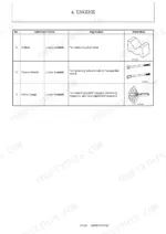 yanmar-vi035-6a-excavator-service-manual-0bkb3-u00100-torque-100.webp Yanmar ViO35-6A engine service manual table listing V-block, torque wrench, and feeler gauge measurement applications.