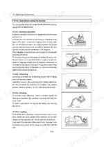 Yanmar ViO10, ViO10 (EP) operating instructions for backhoe, shoveling, ditching, and loading bucket techniques.