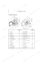 yanmar-vio12-excavator-service-manual-mmb51enma00100-exploded-view-33.webp Yanmar ViO12 technical data table showing weight list of main parts with numbered component diagrams.