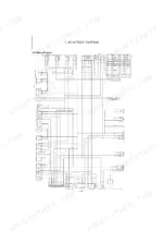yanmar-vio12-excavator-service-manual-mmb51enma00100-wiring-108.webp Yanmar ViO12 electric system wiring diagram showing starter, glow plug, battery, and wire color code table.