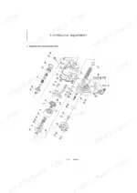 yanmar-vio15-2-excavator-service-manual-exploded-view-140.webp Yanmar ViO15-2 hydraulic equipment exploded view showing pump components, cylinder block, and internal assembly parts.
