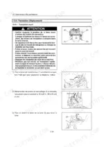 Yanmar ViO15-2, VIOB- operator manual page showing travel operation procedures, safety warnings, and control diagrams.