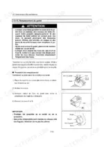 Yanmar ViO15-2, VIOB- bucket replacement procedure, safety warnings, and component diagrams for pins, bushings, and bolts.