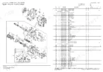 yanmar-vio15-2a-crawler-excavator-parts-catalog-0cs10-m46001en-hydraulic-parts-54.webp Yanmar VIO15-2A hydraulic oil pump and joint exploded view diagram with corresponding parts list and reference numbers.