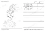 Yanmar VIO17-A, 3TNV74F-SPBV exploded view diagram and parts list for operator seat assembly and mounting hardware.