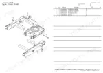 Yanmar VIO17-A, 3TNV74F-SPBV travel frame exploded view diagram and parts list for crawler frame assembly components.