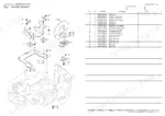 Yanmar VIO17-A, 3TNV74F-SPBV engine mount exploded view diagram and parts list with anti-vibration rubbers and hardware.