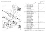 Yanmar VIO17-A, 3TNV74F-SPBV hydraulic pump exploded view diagram and parts list with component reference numbers.