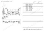 Yanmar VIO17-A, 3TNV74F-SPBV exterior label placement diagram and parts list for safety and identification decals.