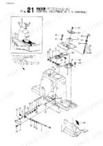 yanmar-vio20-1-crawler-back-hoe-parts-catalog-y00k3472-chassis-parts-58.webp Yanmar VIO20-1 exploded view diagram of the P.T.O. control equipment and frame end kit components.