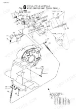 yanmar-vio20-1-crawler-back-hoe-parts-catalog-y00k3472-engine-parts-26.webp Yanmar VIO20-1 exploded view diagram of the accelerator one touch decel system and engine side parts.