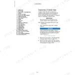 Yanmar ViO26-6 engine cylinder head disassembly procedure and parts list including rocker arm and valve components.