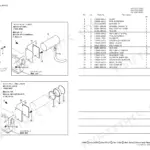 Yanmar Vio27-3 C, Vio27-3B G, Vio27-3 P muffler exploded view diagram and parts list for engine exhaust components.