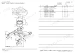 yanmar-vio27-5b-crawler-back-hoe-parts-catalog-0cs10-m52701en-chassis-parts-61.webp Yanmar Vio27-5B exploded view of track frame and turning bearing with parts list and component numbers.