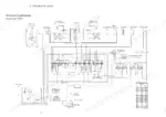 yanmar-vio27-6-excavator-service-manual-mmb16eenma00101-hydraulic-41.webp Yanmar ViO27-6 hydraulic circuit schematic showing pump, control valve, cylinders, and relief valve pressure settings table.
