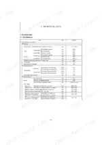 Yanmar ViO27-6 technical data table showing machine dimensions, traveling performance, and work range specifications.