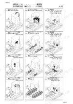 yanmar-vio30-2-crawler-backhoe-parts-catalog-y00k3672-1-drivetrain-parts-14.webp Yanmar ViO30-2 picturesque index showing radio, air conditioner, sprocket, idler, crawler, and control equipment diagrams.