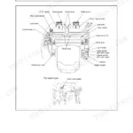 Yanmar VIO30-2, VIO35-2 (EP) diagram of operator controls, switches, pedals, and levers in the cabin.