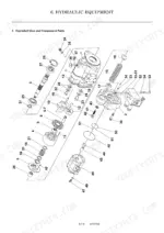 yanmar-vio30-2-vio35-2-excavator-service-manual-exploded-view-166.webp Yanmar ViO30-2, ViO35-2 hydraulic pump exploded view diagram showing internal components, housing, and valve assembly.