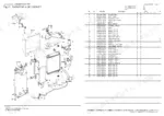 yanmar-vio35-6a-excavator-crawler-back-hoe-parts-catalog-0cs10-m57800en-engine-parts-29.webp Yanmar VIO35-6A exploded view diagram and parts list for radiator and oil cooler assembly components.