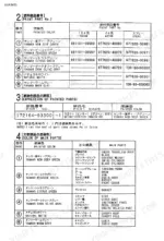 yanmar-vio40-1-crawler-backhoe-parts-catalog-y00k3483-parts-list-4.webp Yanmar Vio40-1 paint part numbers, color codes, and main parts list for machine components and body panels.