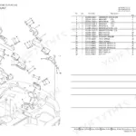 Yanmar Vio40-2, Vio40-2 (C) US, Vio40-2 (P) US, Vio40-2 (C) AS, Vio40-2 (P) AS, Vio40-2 (C) NZ, Vio40-2 (P) NZ, 3TNE88-EBVC exploded view diagram and parts list for engine mount assembly.