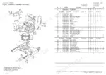 yanmar-vio40-3-crawler-back-hoe-parts-catalog-0cs10-m45101en-chassis-parts-47.webp Yanmar Vio40-3, 3TNV88-XBV exploded view of frame and turning bearing with parts list and component reference numbers.