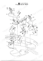 yanmar-vio40-tw-mini-excavator-parts-catalog-y00k3340-engine-parts-22.webp Yanmar VIO40-TW exploded view diagram of the engine mount assembly with numbered parts and hardware components.