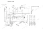 yanmar-vio45-5-vio55-5-excavator-service-manual-hydraulic-155.webp Yanmar ViO45-5, ViO55-5 hydraulic circuit schematic with relief valve pressure settings table and component diagram.
